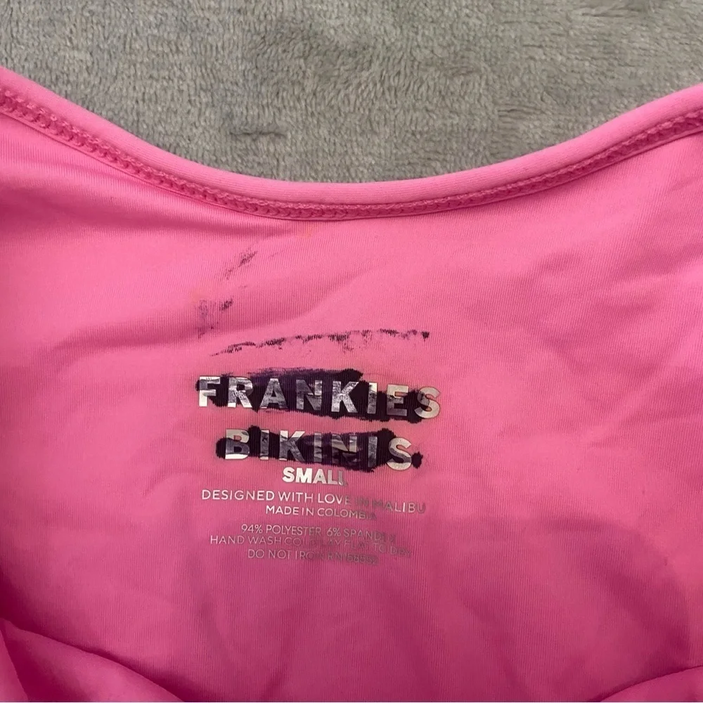 New! Frankie’s Bikinis Pink Anne Terry Full Coverage Bikini Bottom 24112